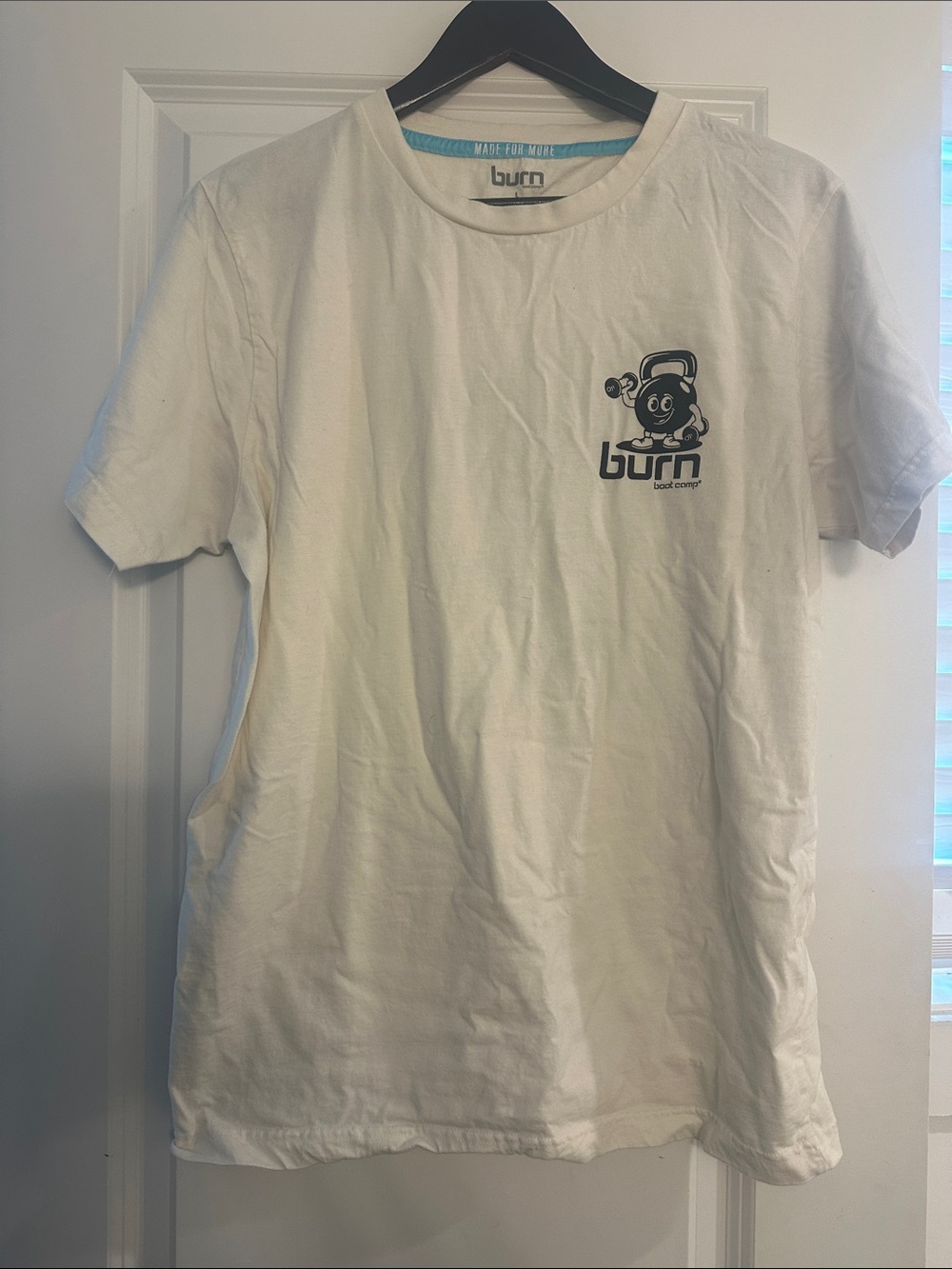 Burn White Short Sleeve Logo Tee